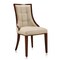 Manhattan Comfort Fifth Avenue Faux Leather Dining Chair (Set of Two) in Cream and Walnut DC008-CR - alternate 2